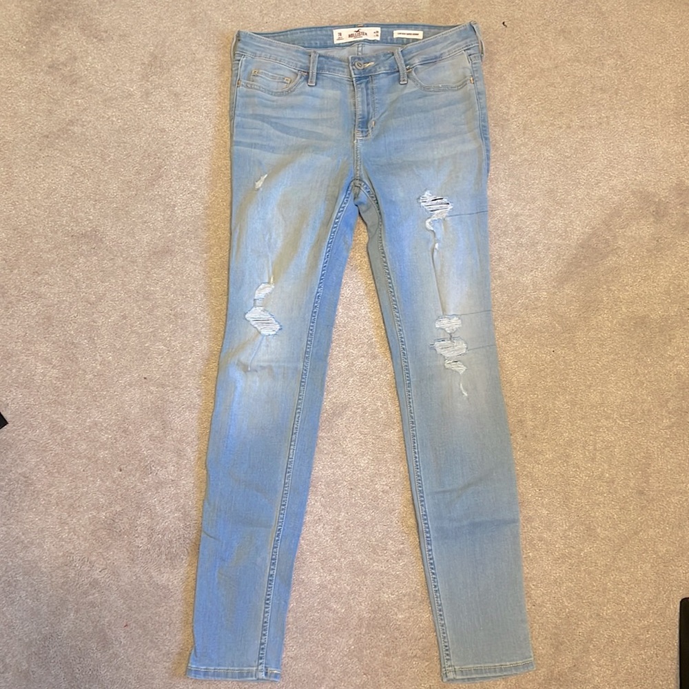 Low rise super skinny jeans